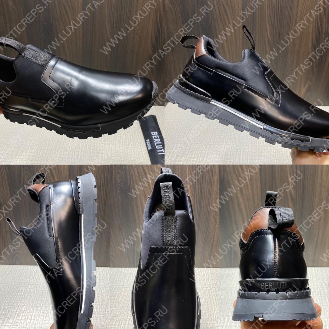 BERLUTI FAST TRACK SNEAKER BLACK S4970-GC
