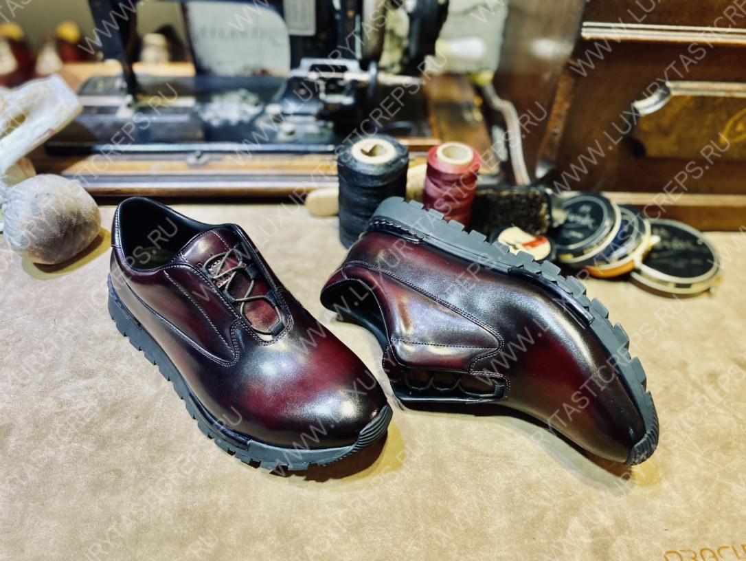 BERLUTI BURGUNDY SNEAKERS S57798