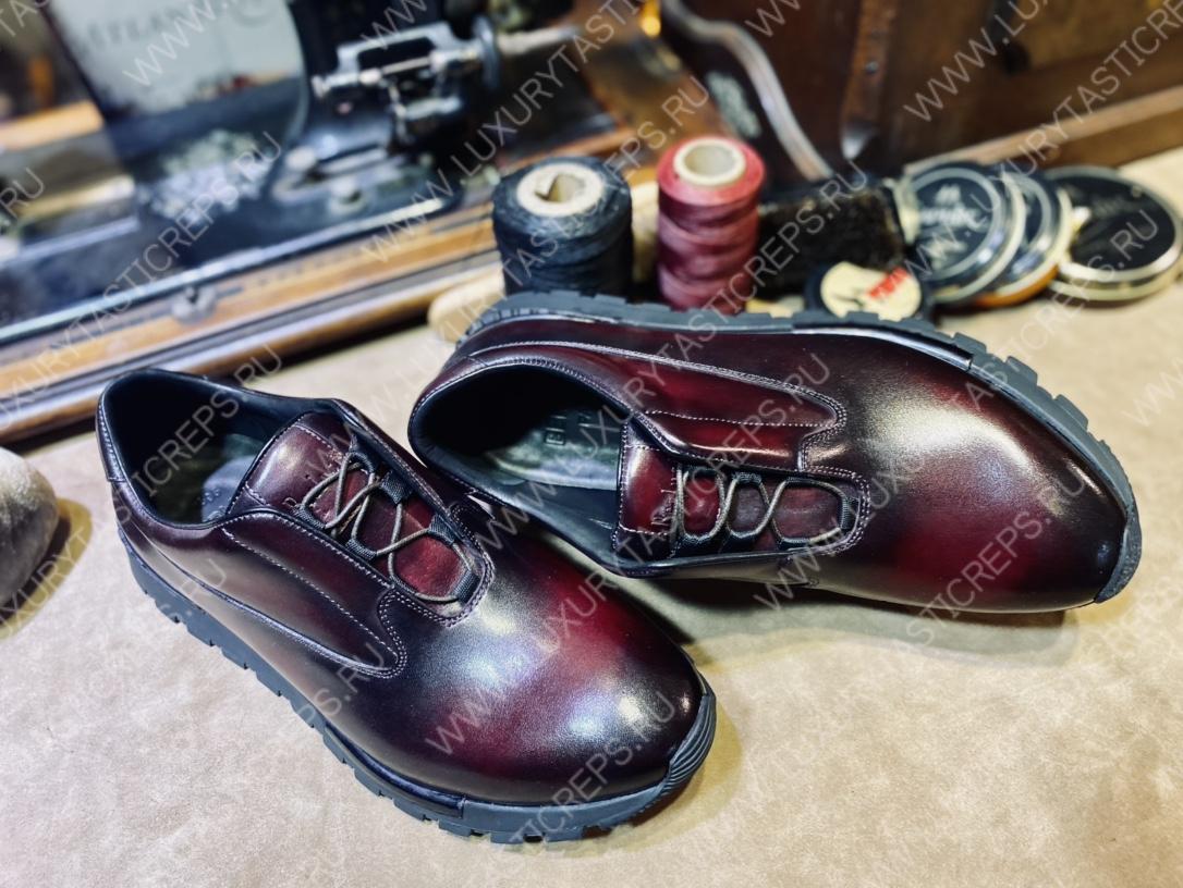 BERLUTI BURGUNDY SNEAKERS S57798