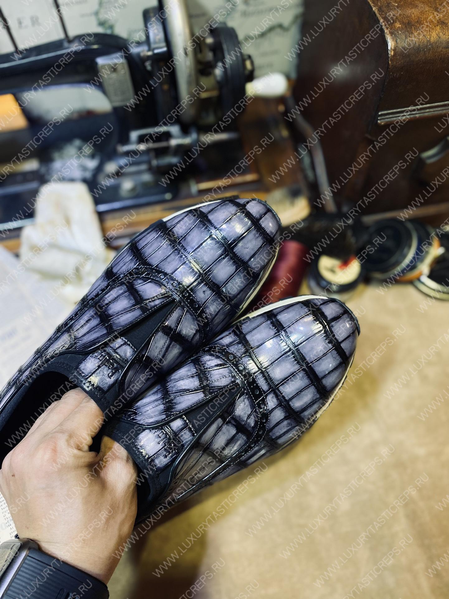 BERLUTI FAST TRACK SNEAKERS GREY S4675-E2