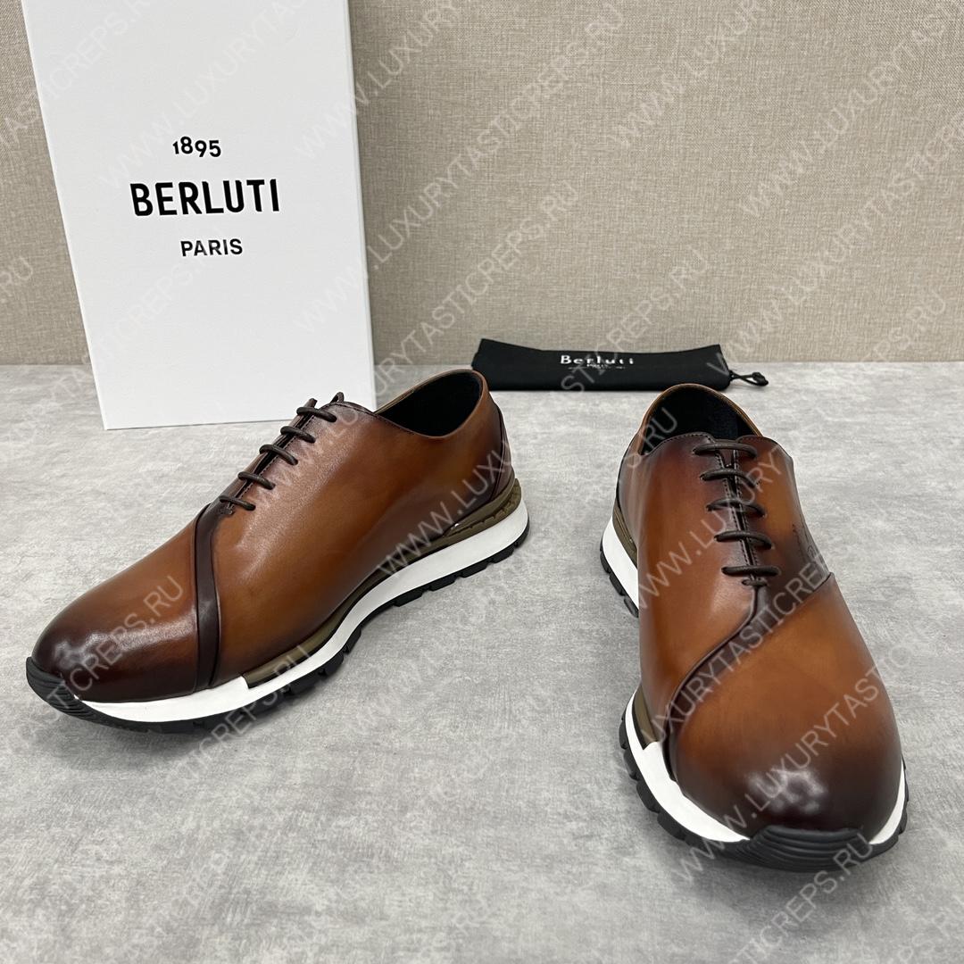 BERLUTI FAST TRACK SNEAKER INTENSE COCOA S3873-GC4