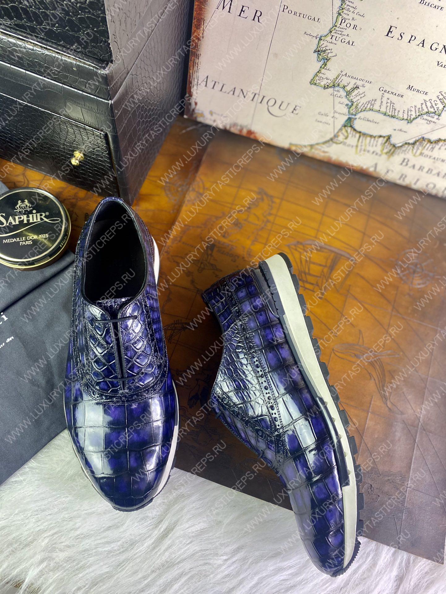 BERLUTI FAST TRACK SNEAKER PURPLE S38785-V1