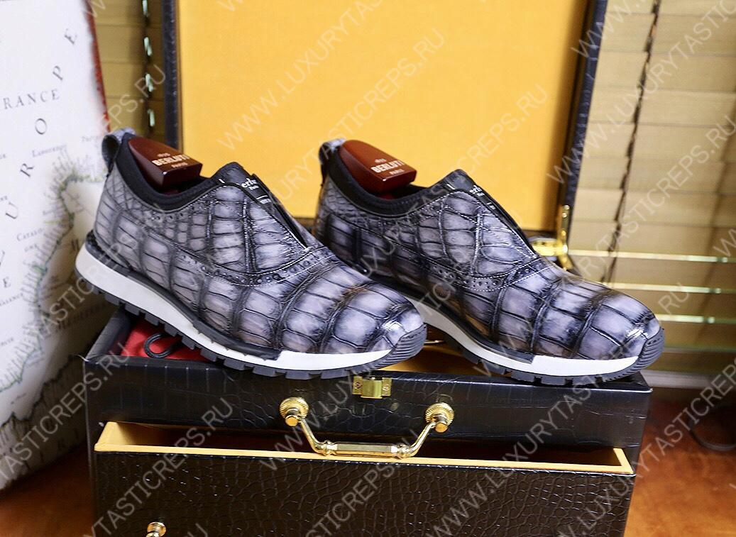 BERLUTI FAST TRACK SNEAKER GREY S38785-V1