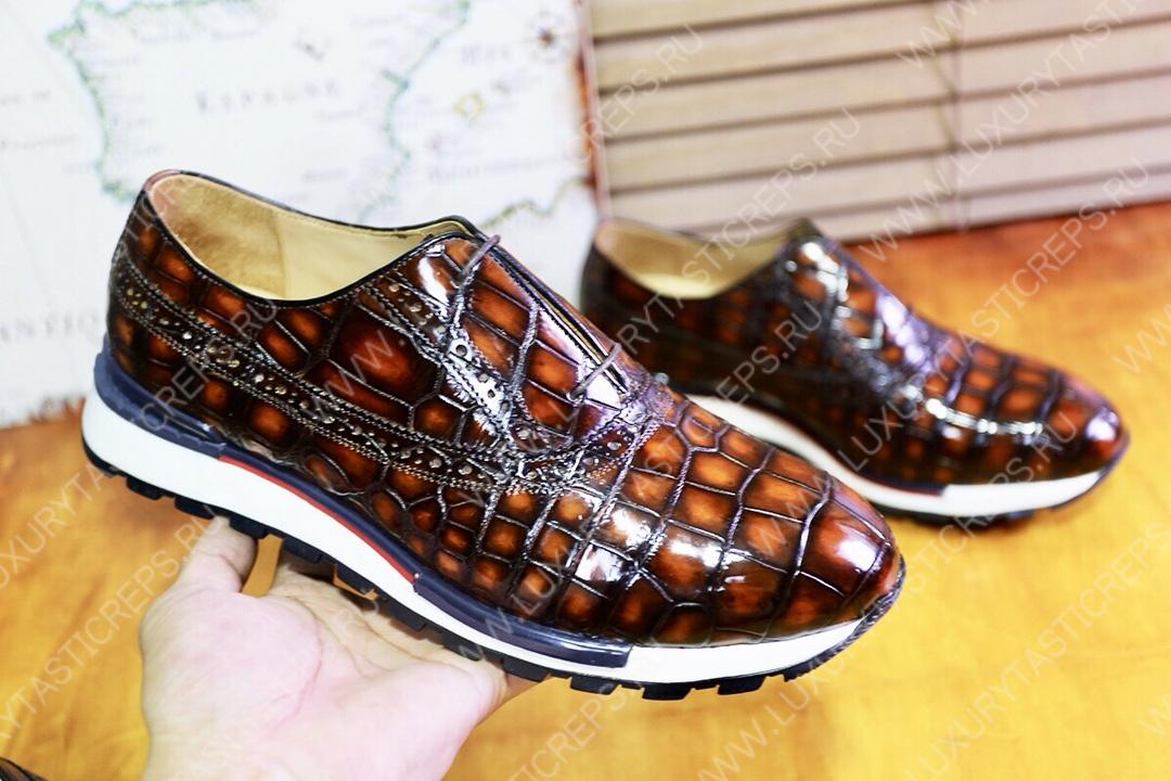 BERLUTI FAST TRACK SNEAKER BROWN S38785-V1