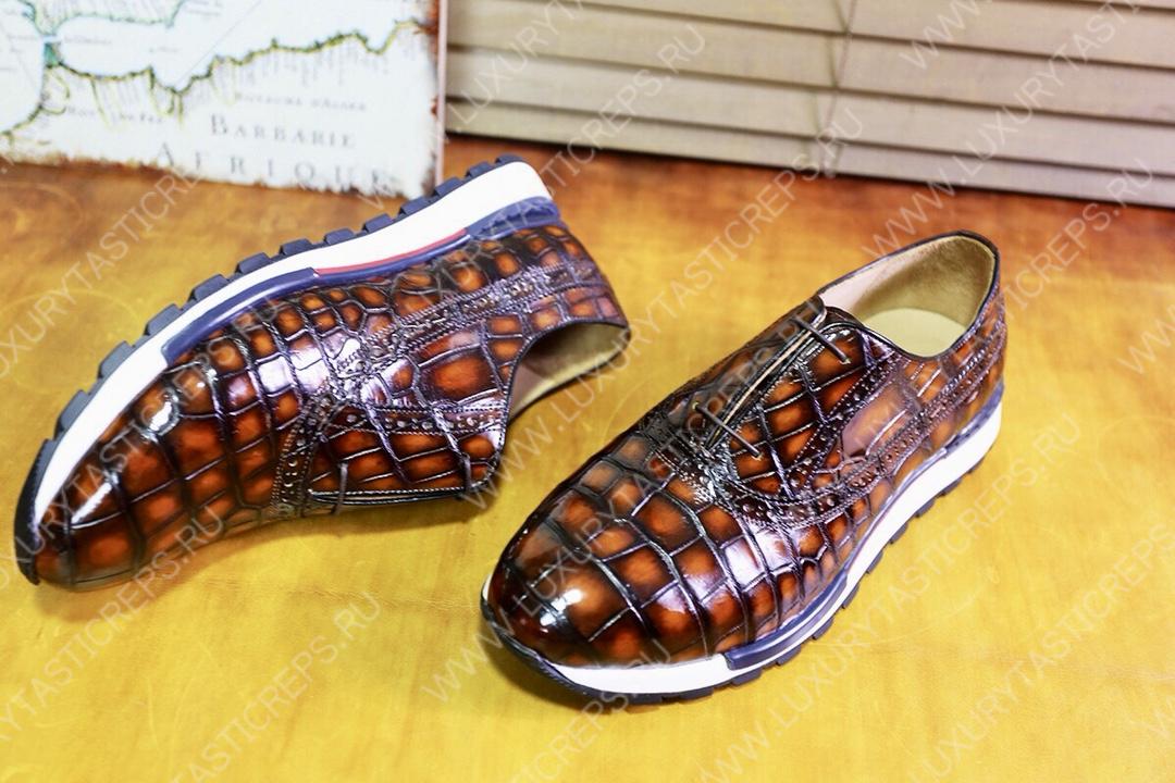 BERLUTI FAST TRACK SNEAKER BROWN S38785-V1