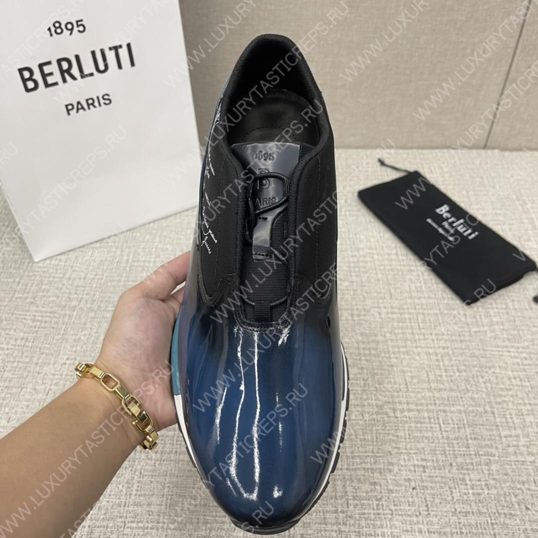BERLUTI FAST TRACK SNEAKERS BLUE S5541-V2