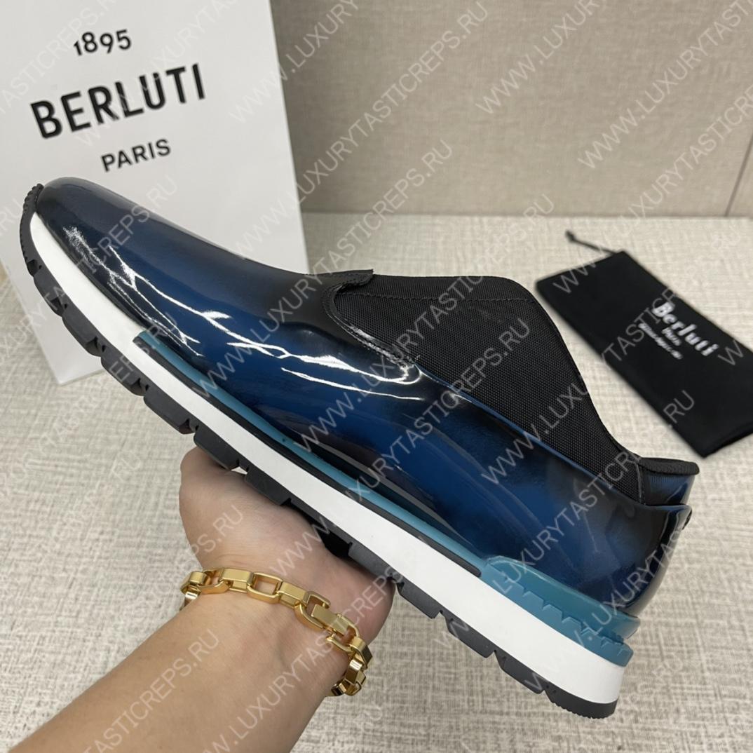 BERLUTI FAST TRACK SNEAKERS BLUE S5541-V2