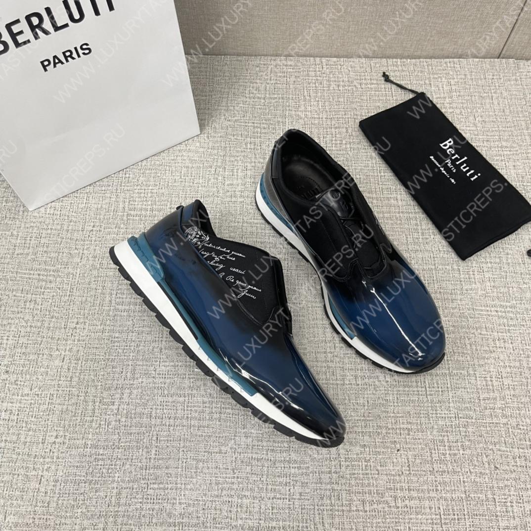 BERLUTI FAST TRACK SNEAKERS BLUE S5541-V2