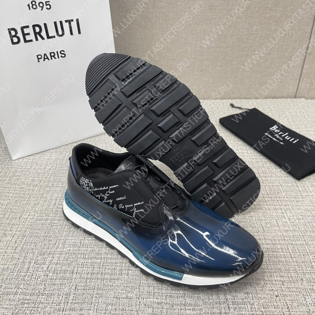 BERLUTI FAST TRACK SNEAKERS BLUE S5541-V2