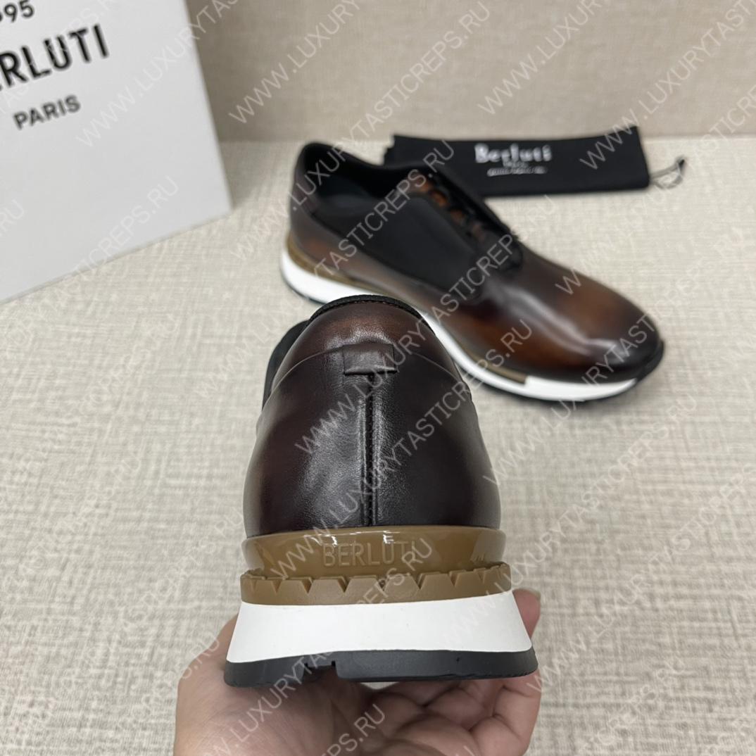 BERLUTI FAST TRACK SNEAKERS BROWN S5541-V2