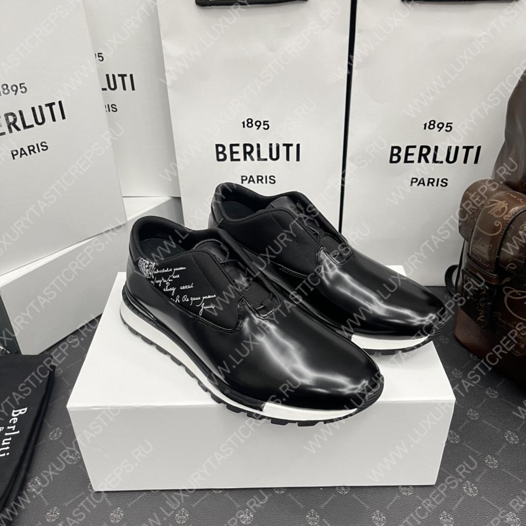 BERLUTI FAST TRACK SNEAKERS BLACK S5541-V2