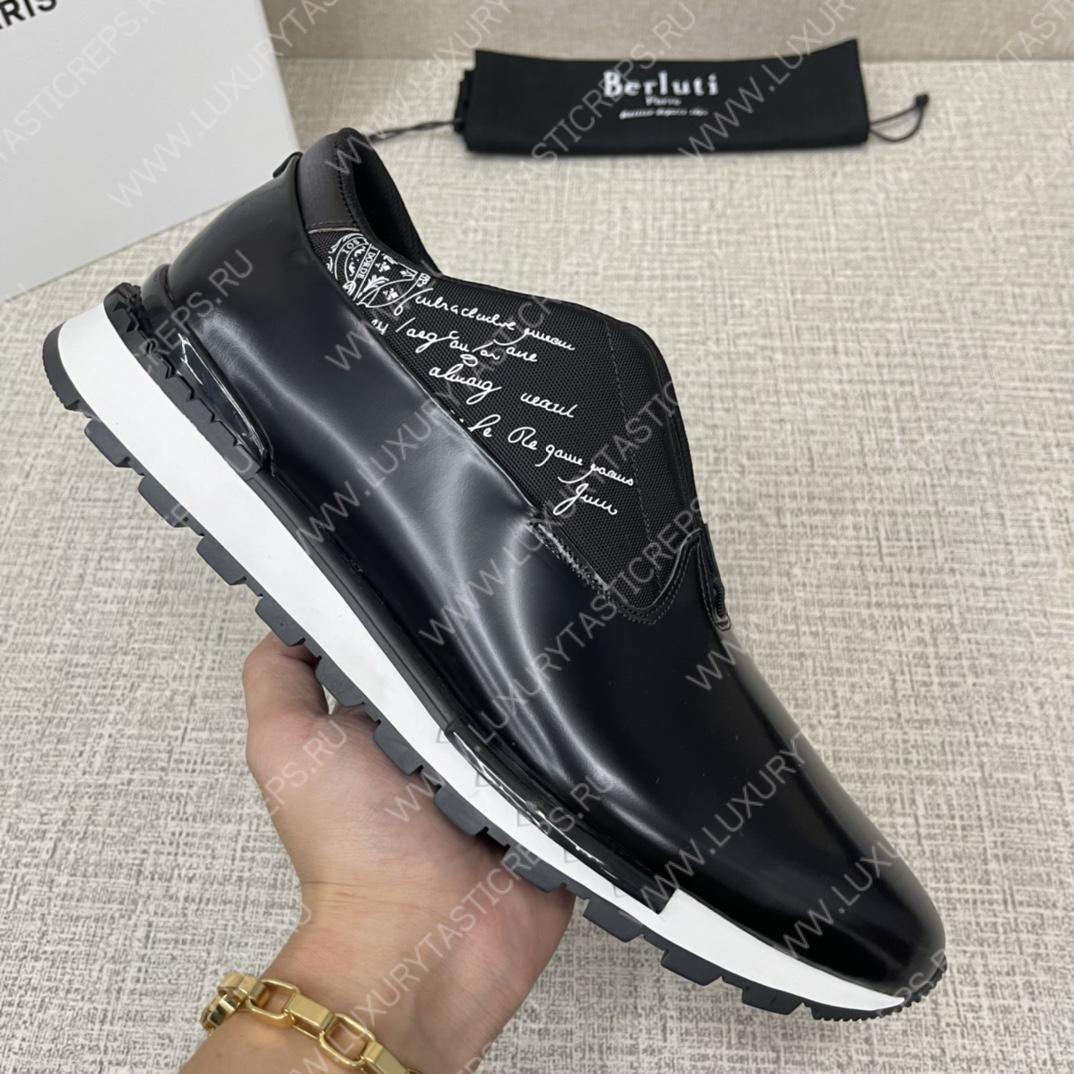 BERLUTI FAST TRACK SNEAKERS BLACK S5541-V2