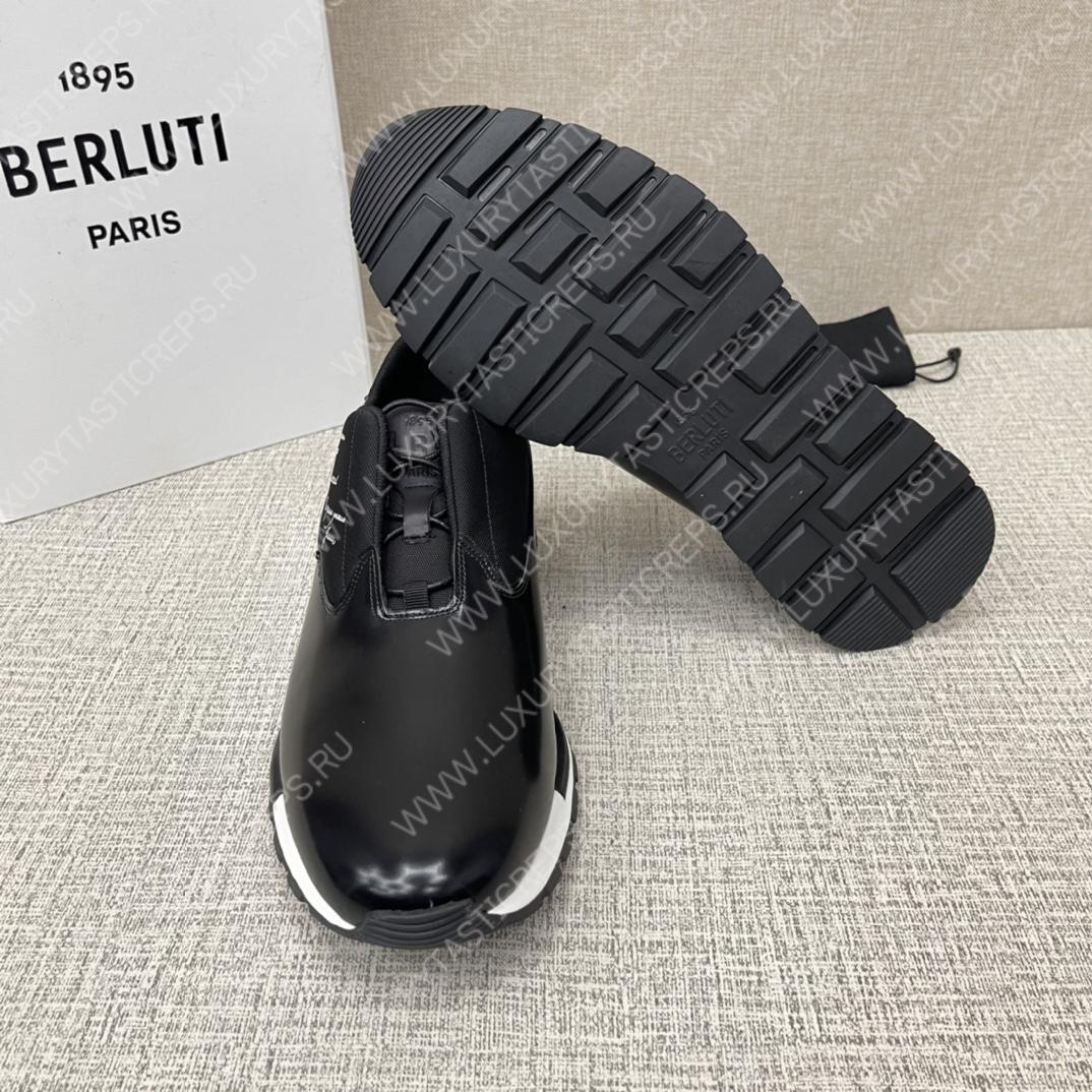 BERLUTI FAST TRACK SNEAKERS BLACK S5541-V2