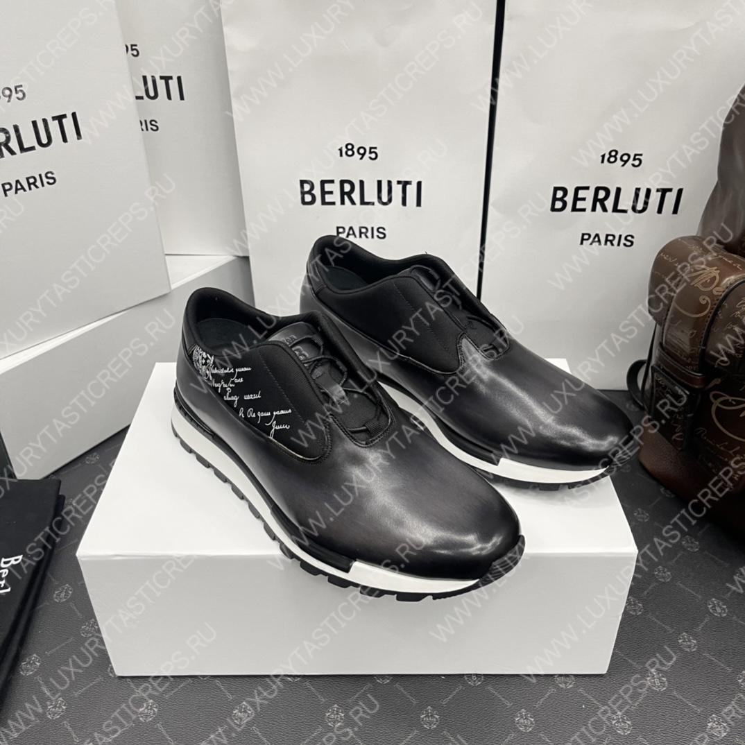 BERLUTI FAST TRACK SNEAKERS BLACK S5541-V2