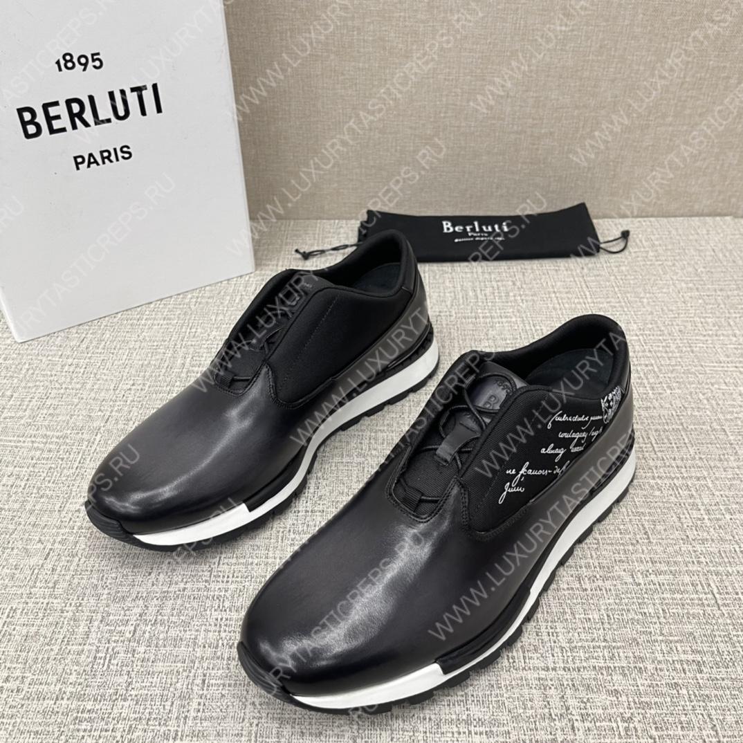 BERLUTI FAST TRACK SNEAKERS BLACK S5541-V2