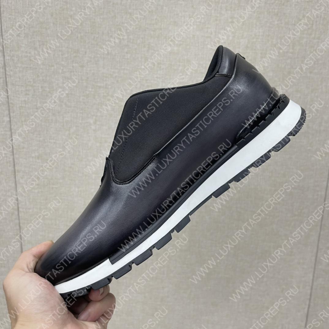 BERLUTI FAST TRACK SNEAKERS BLACK S5541-V2