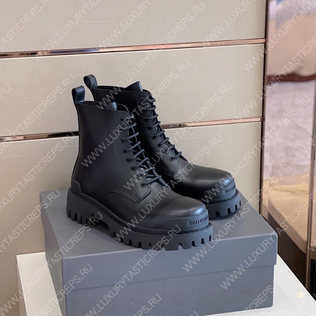 Ba*len*cia*ga strike lace-up boot black 590974wa