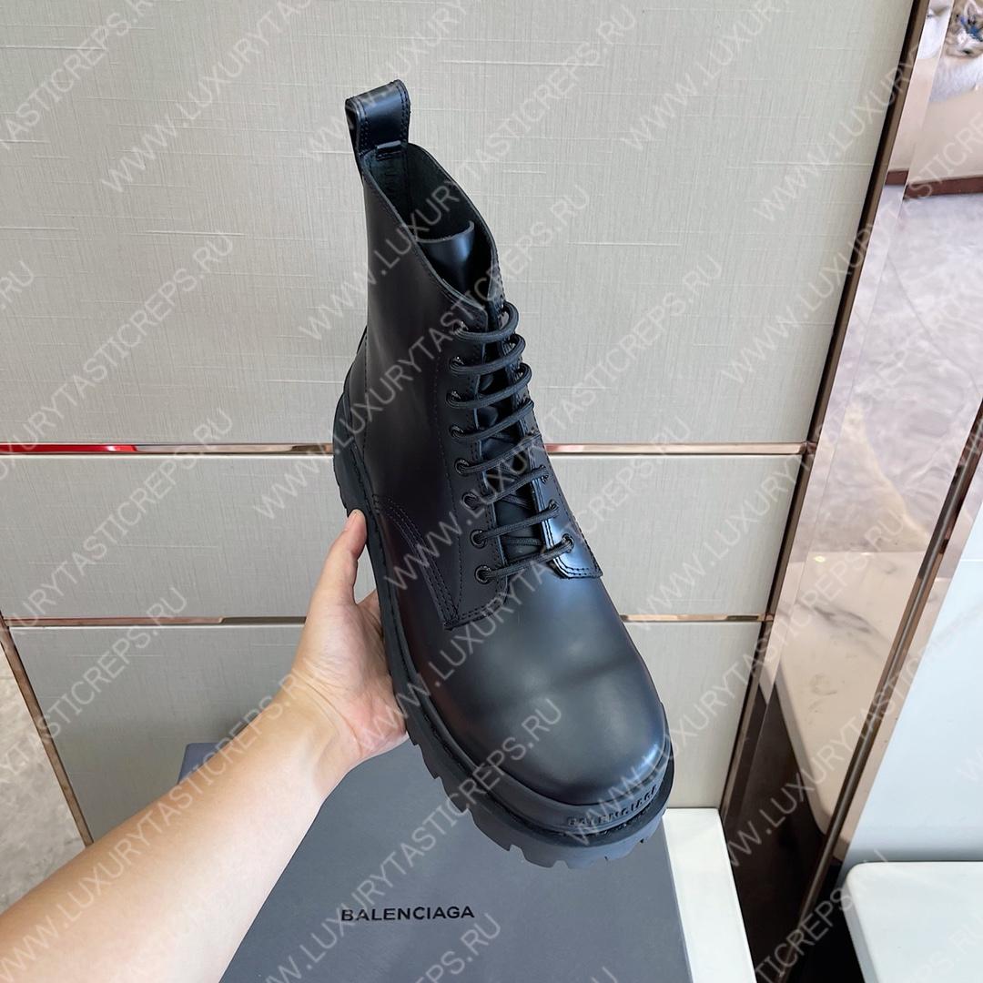 Ba*len*cia*ga strike lace-up boot black 590974wa