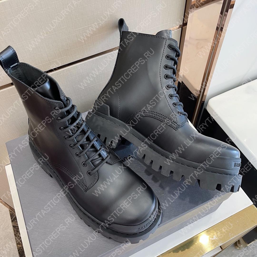 Ba*len*cia*ga strike lace-up boot black 590974wa