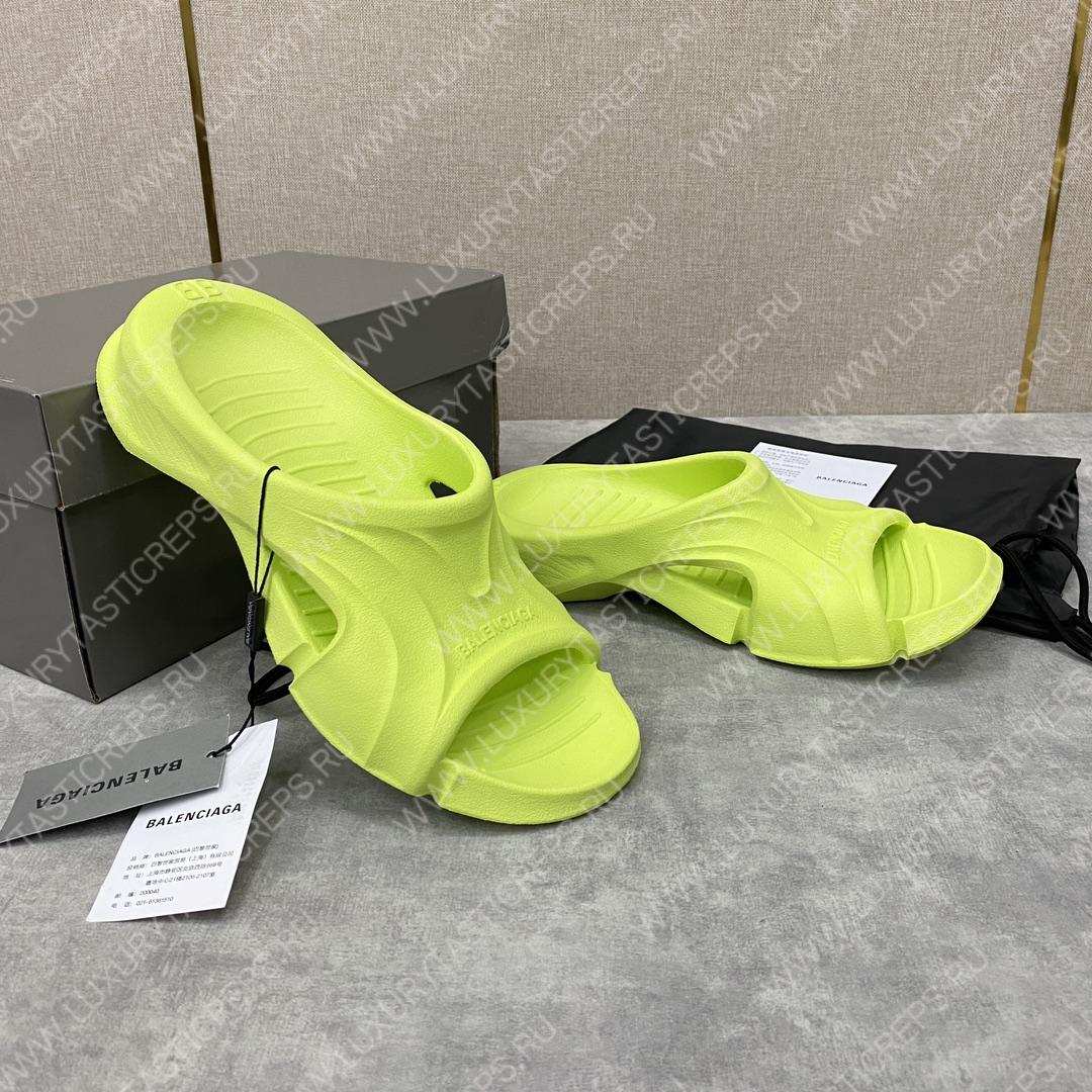 Ba*len*cia*ga slides green 732462