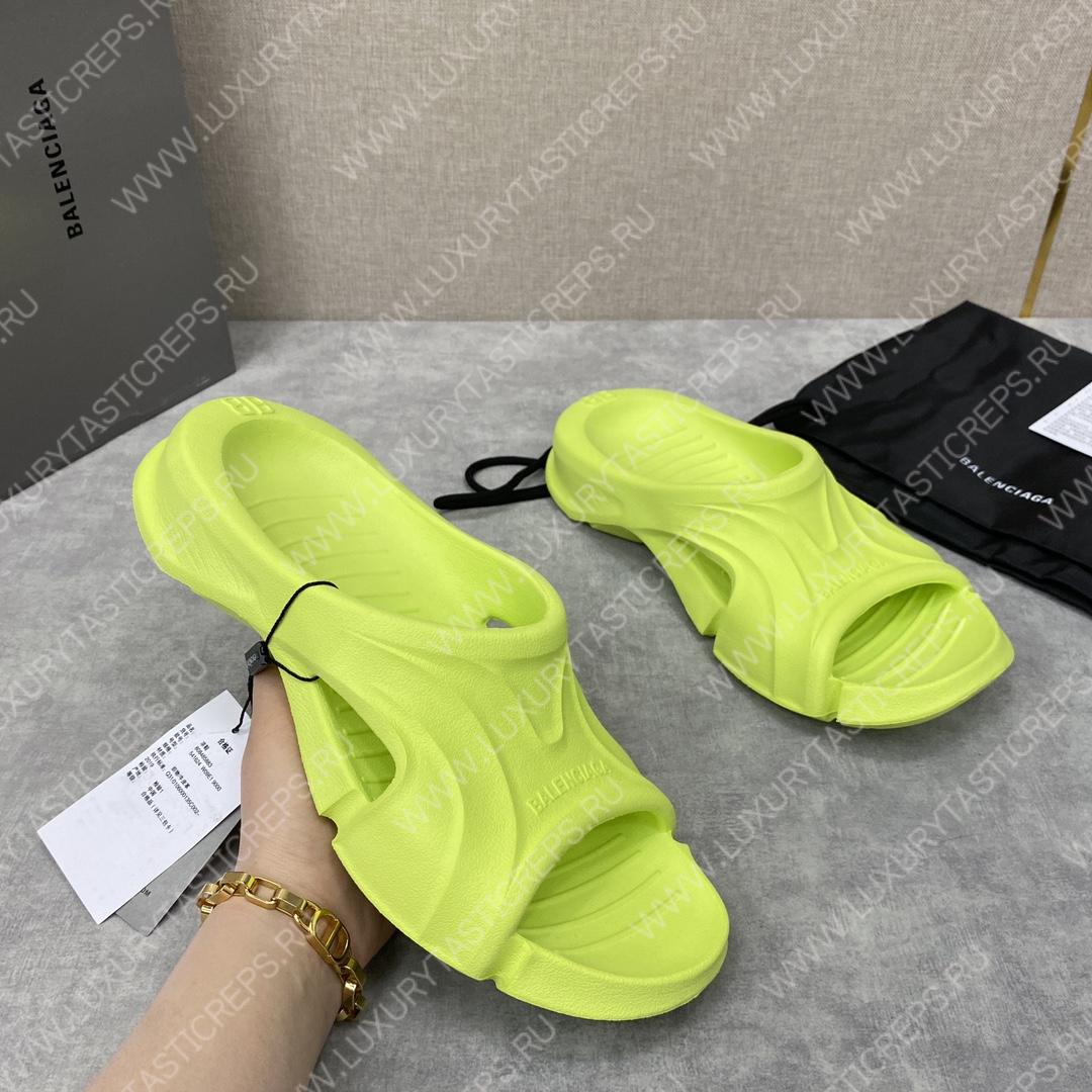 Ba*len*cia*ga slides green 732462