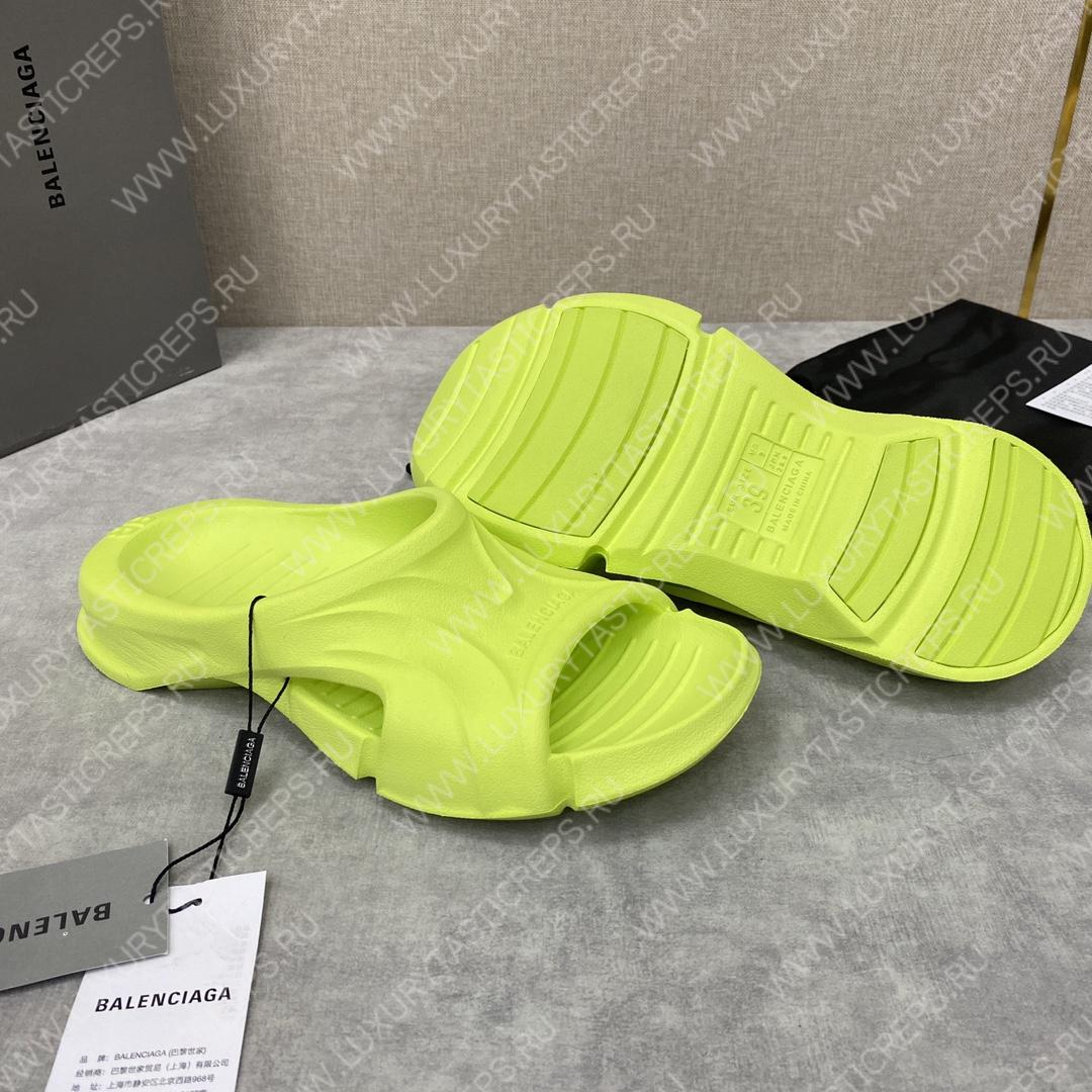 Ba*len*cia*ga slides green 732462