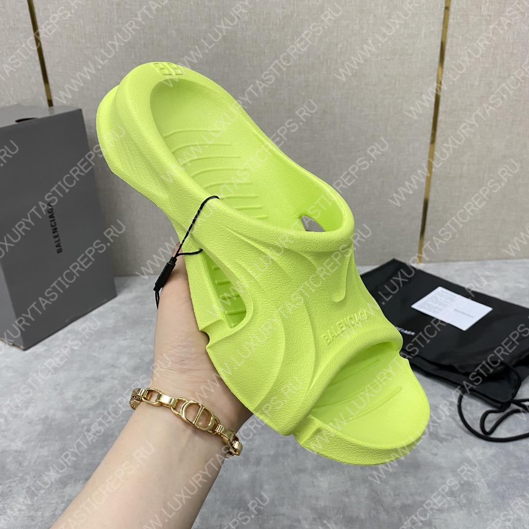 Ba*len*cia*ga slides green 732462