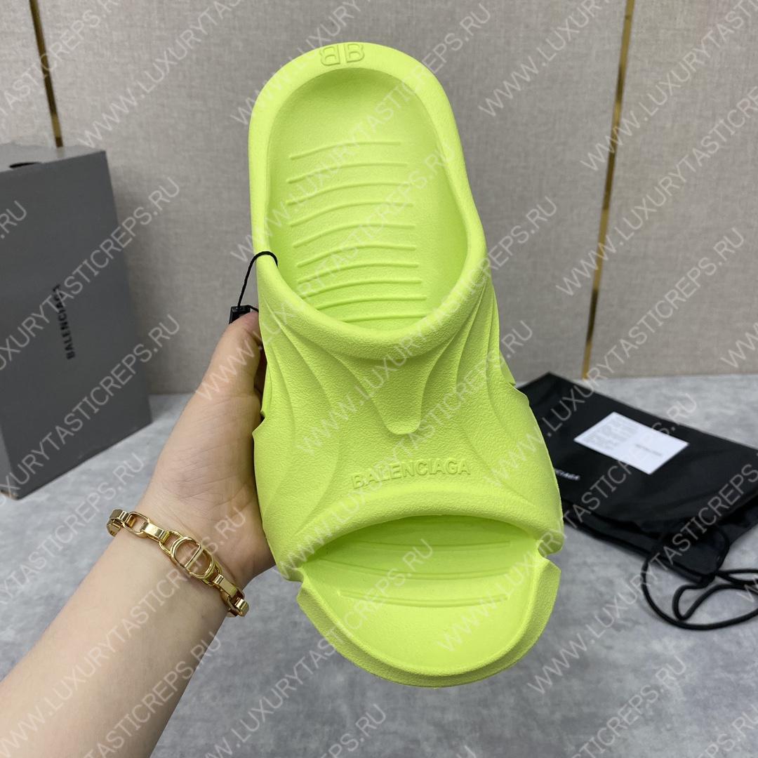 Ba*len*cia*ga slides green 732462