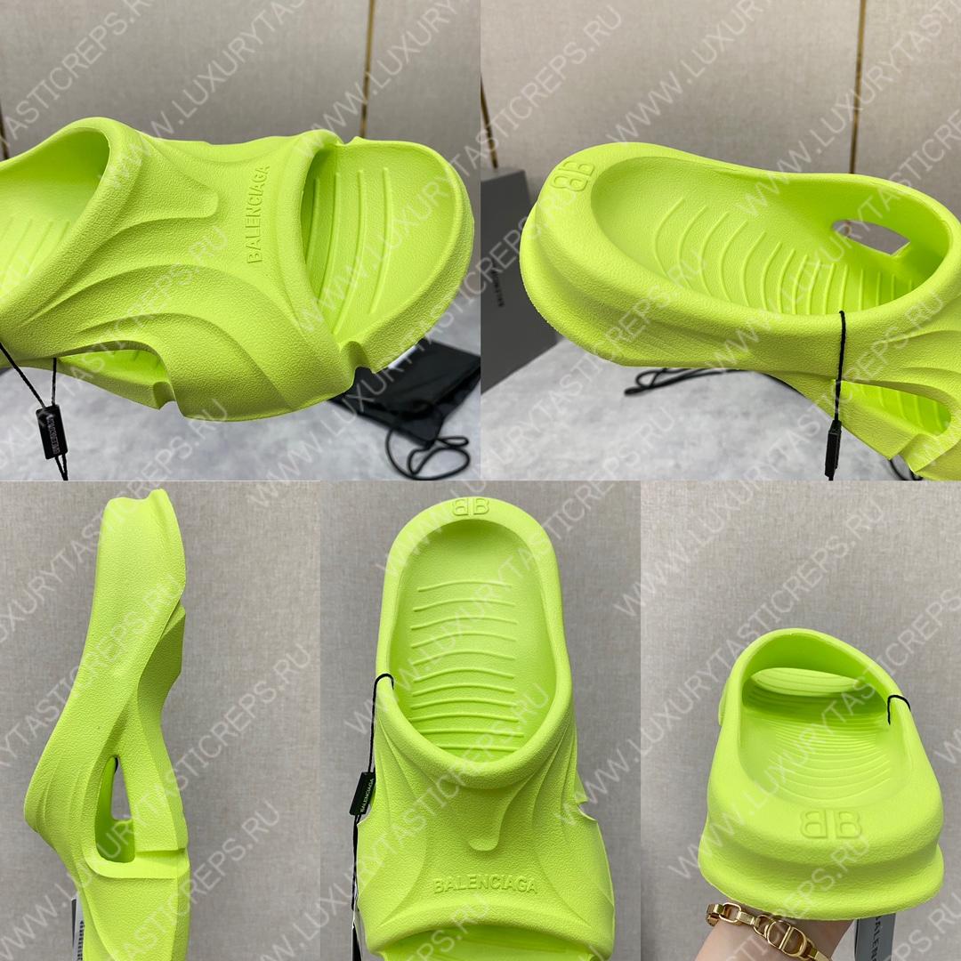 Ba*len*cia*ga slides green 732462