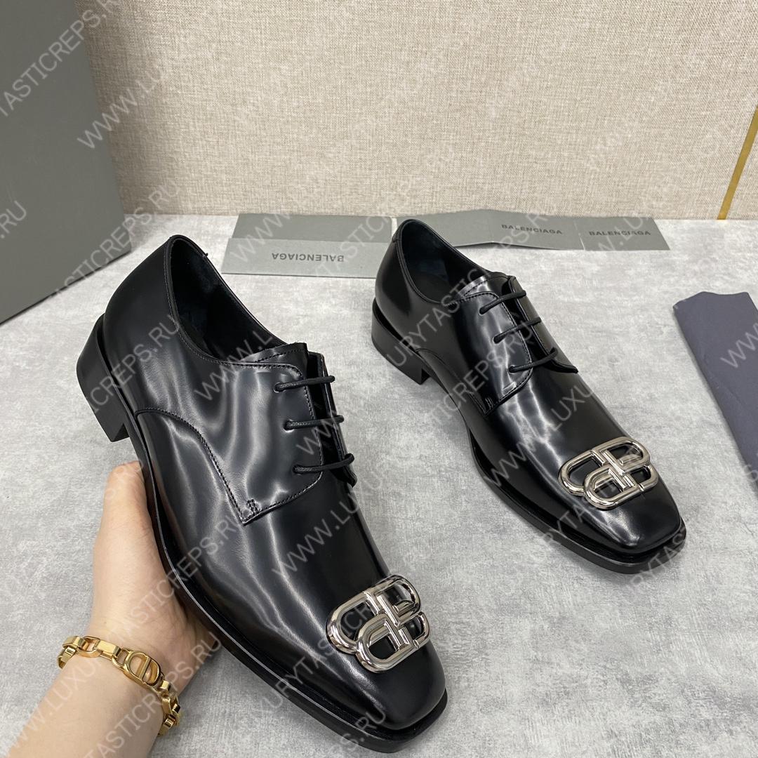 Ba*len*cia*ga oxfords black 701393w