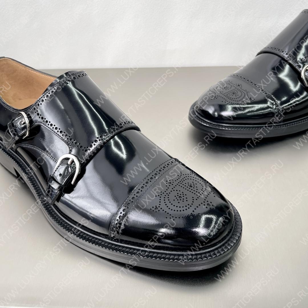 D*or double monk strap shoes black 4lo314ykn
