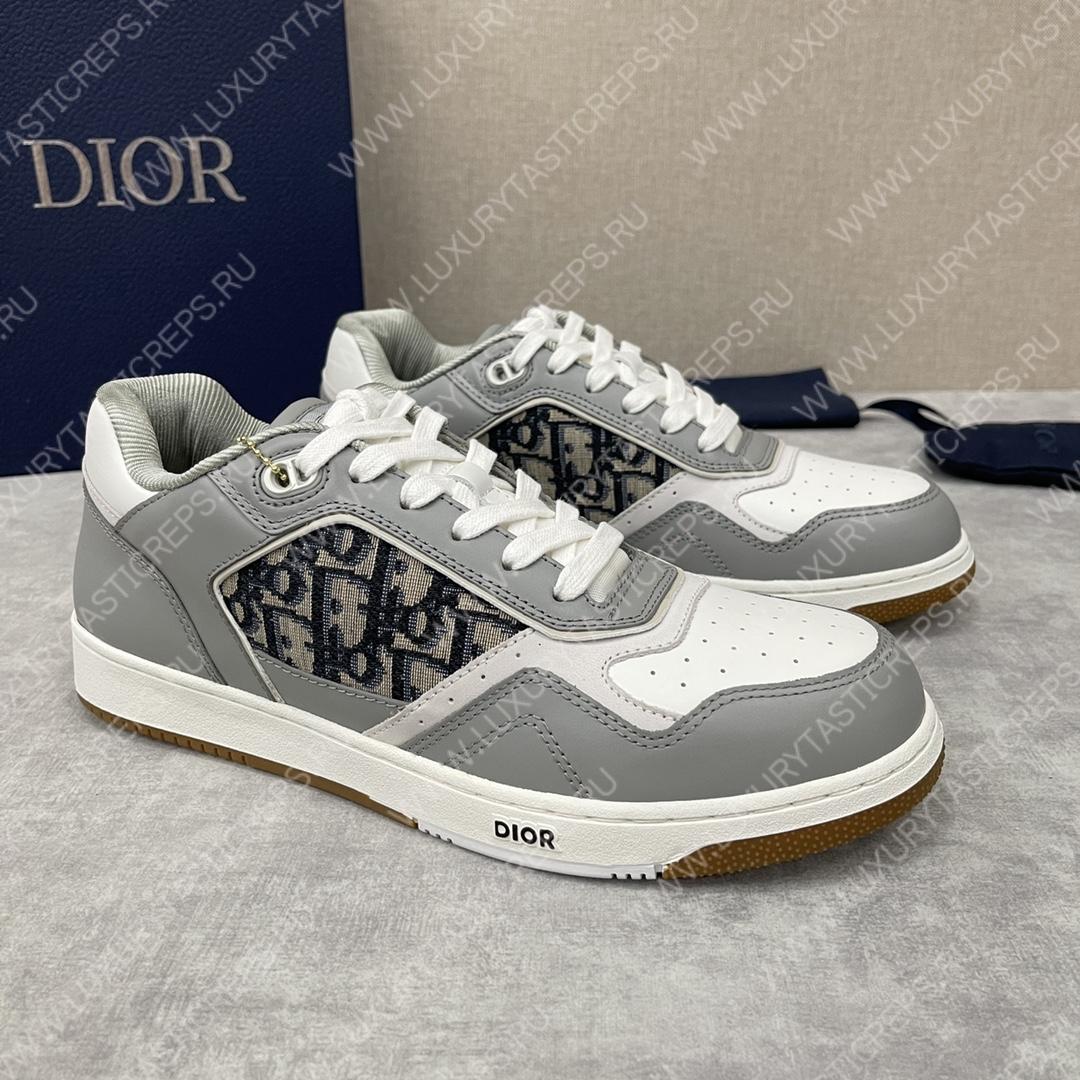 D*or b27 low-top sneaker grey and white am1vi327tcch