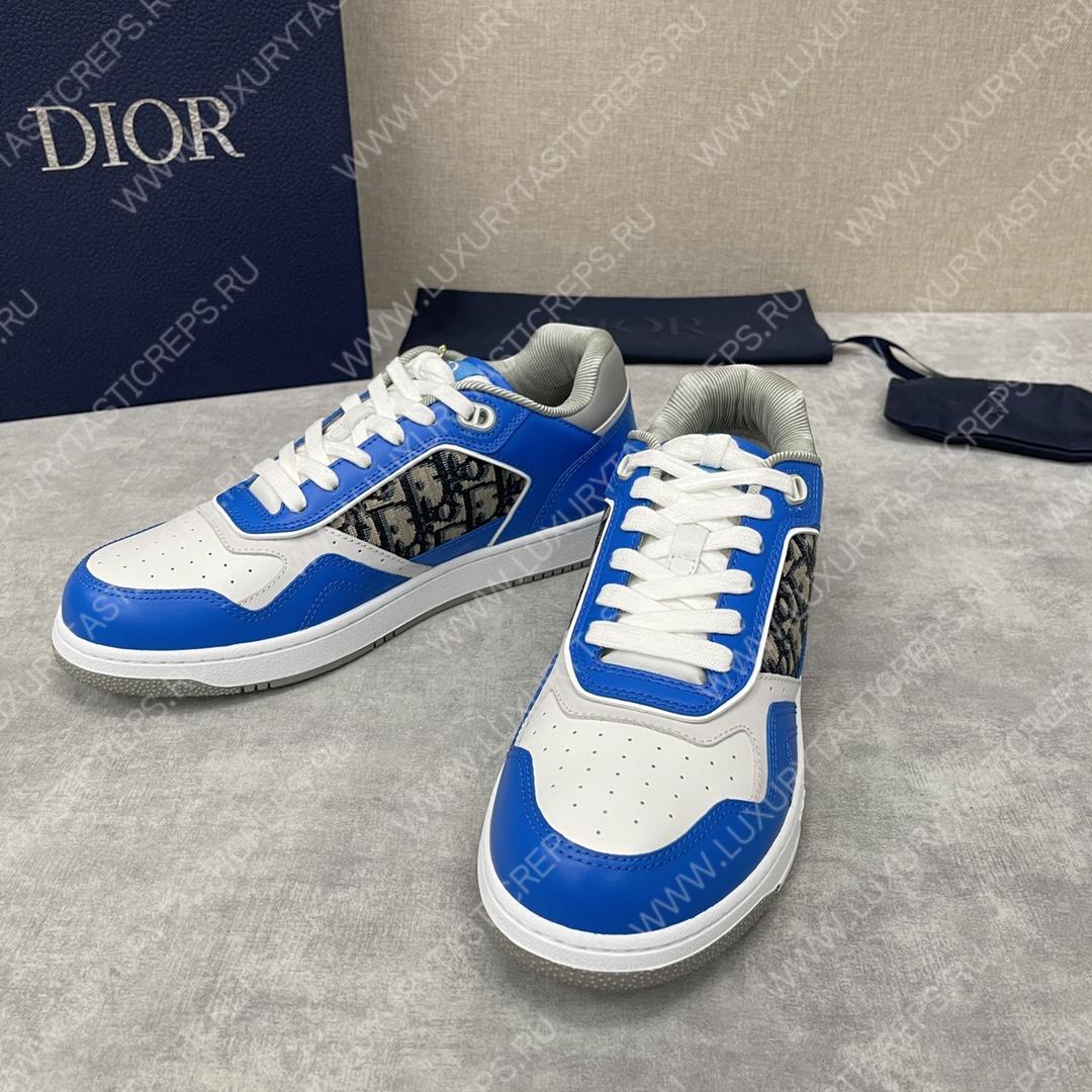 D*or b27 low-top sneaker blue and white am1vi327tcch