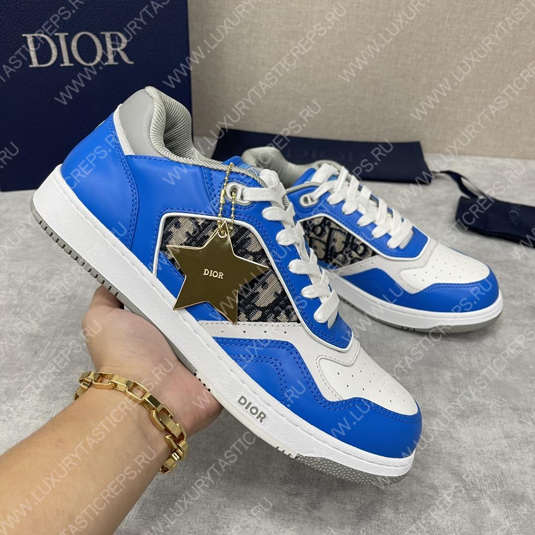D*or b27 low-top sneaker blue and white am1vi327tcch