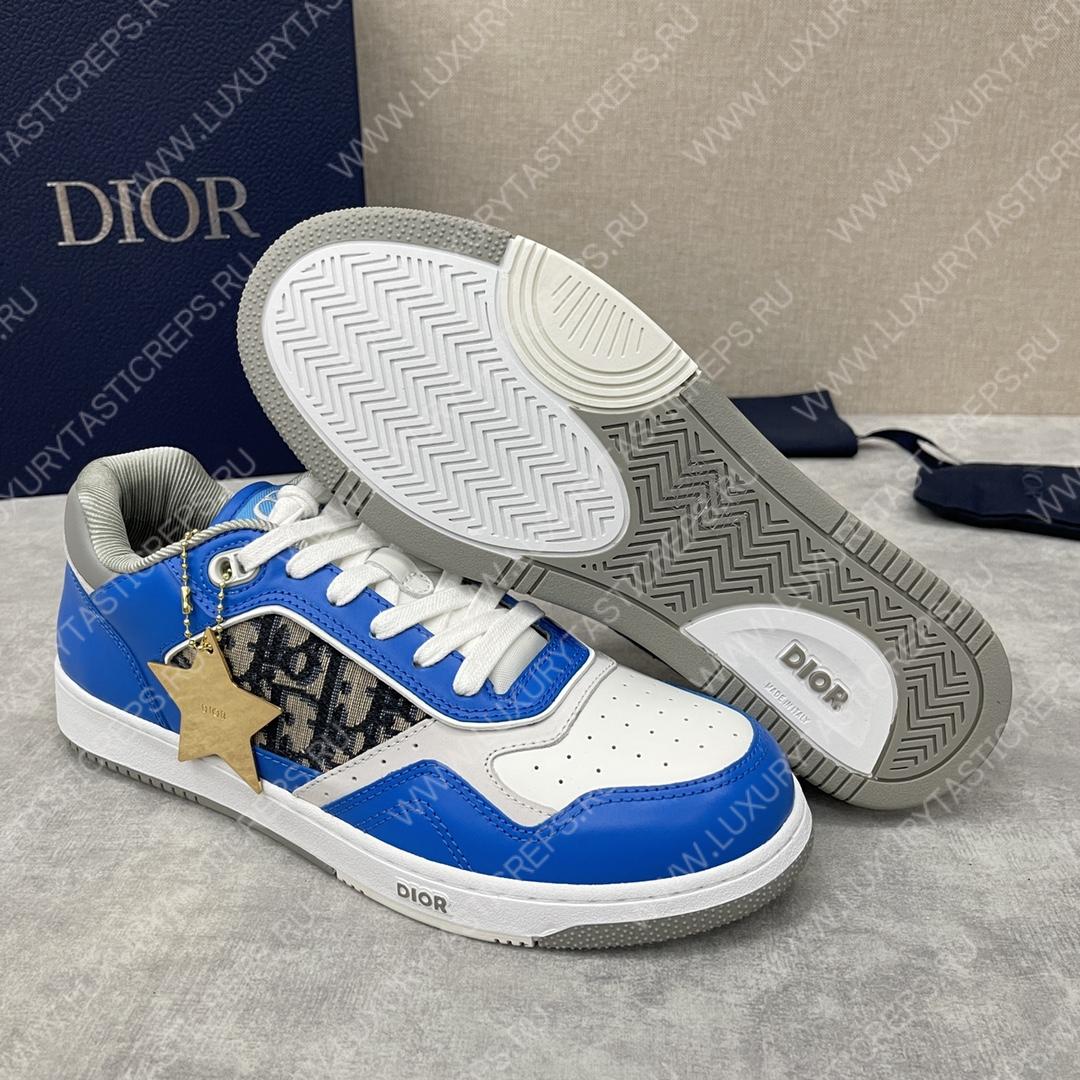 D*or b27 low-top sneaker blue and white am1vi327tcch