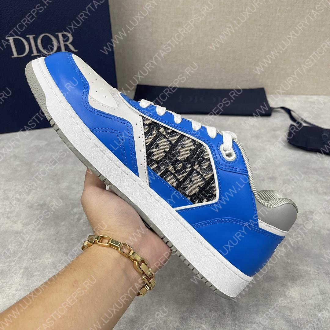D*or b27 low-top sneaker blue and white am1vi327tcch