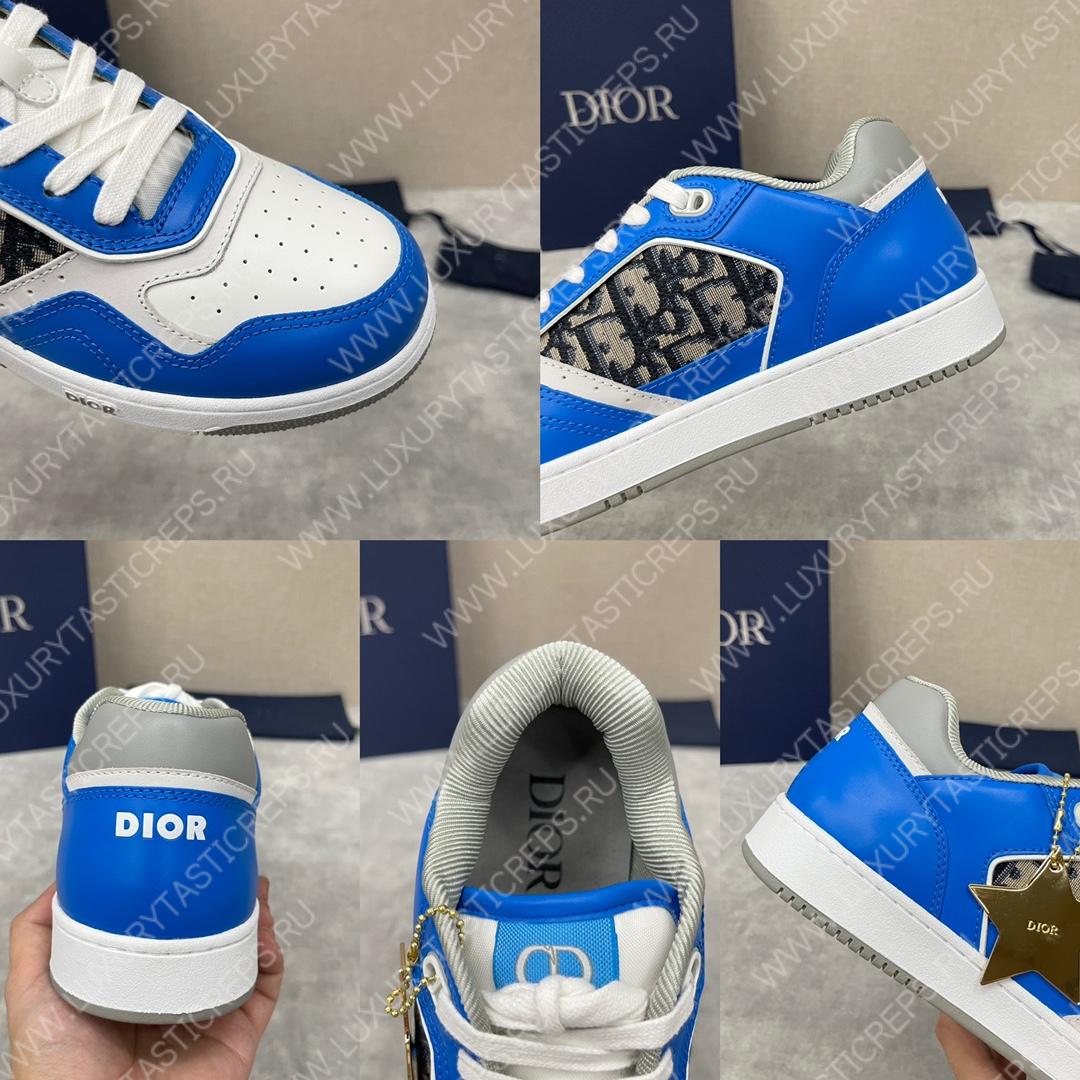 D*or b27 low-top sneaker blue and white am1vi327tcch