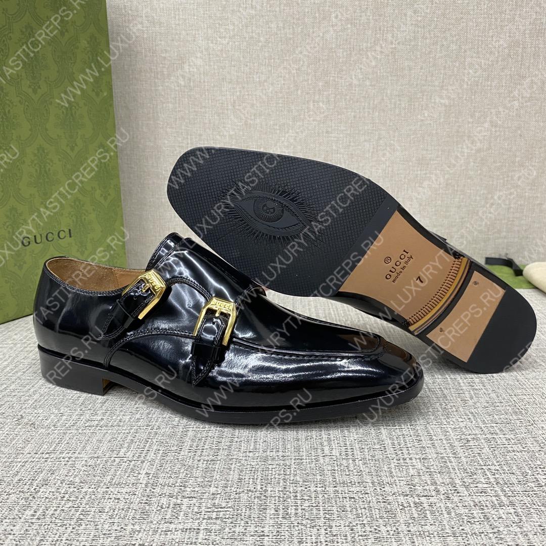 G*u*i signora double monk strap shoes m60171