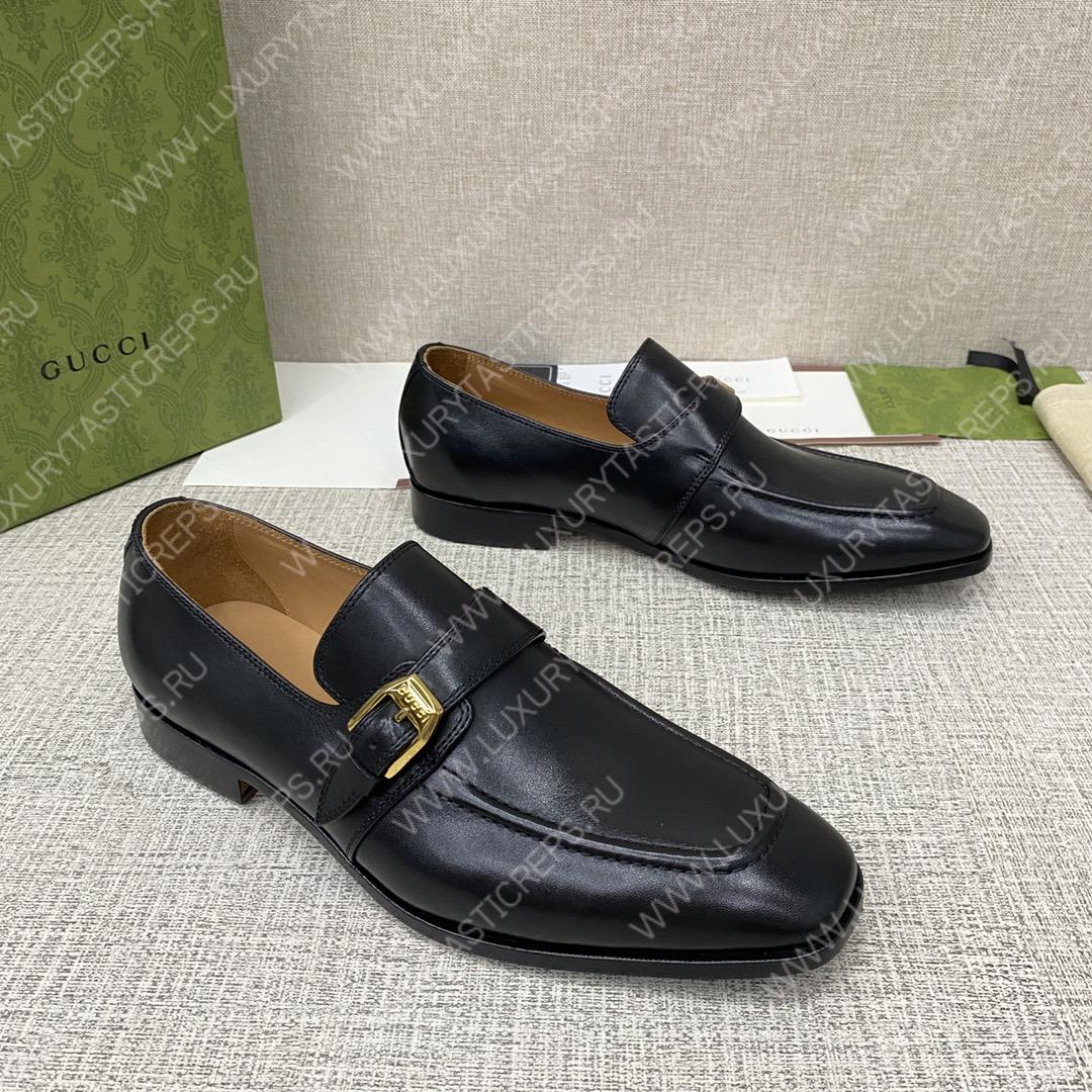 G*u*i signora monk strap shoes black m60173