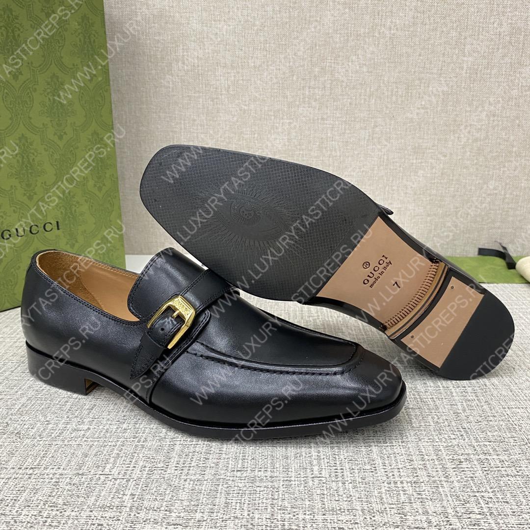 G*u*i signora monk strap shoes black m60173