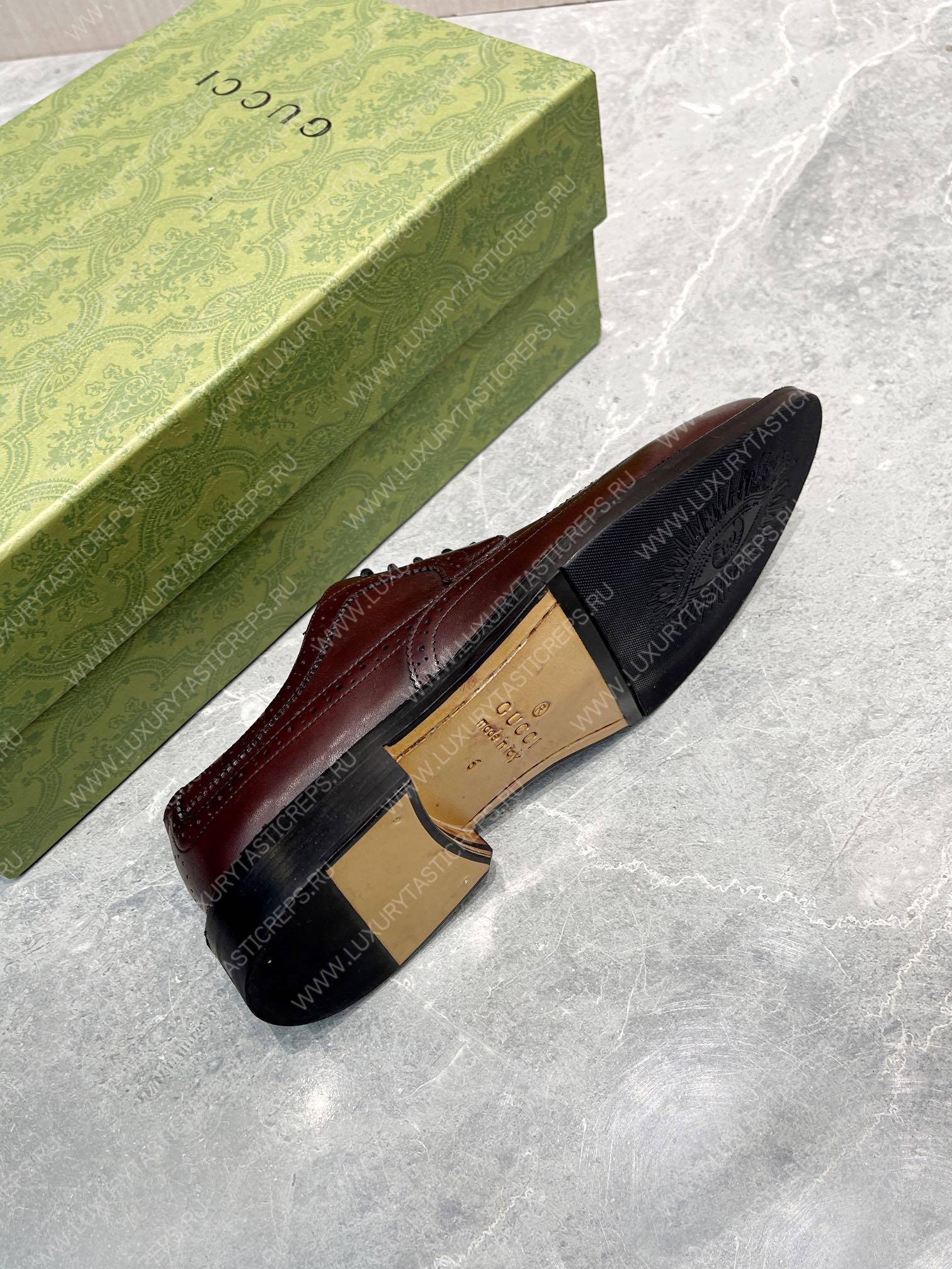 G*u*i men’s lace-up shoe burgundi 723694