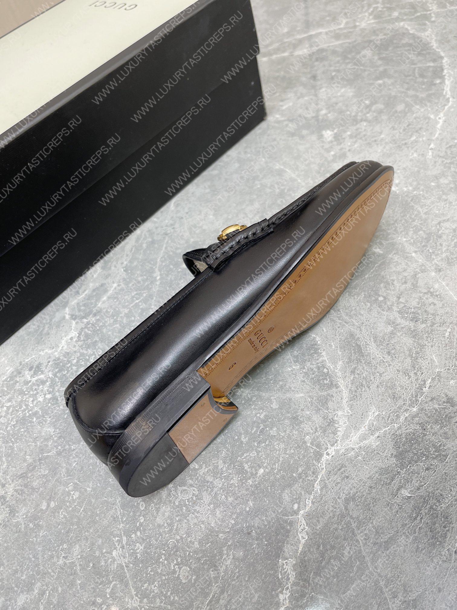 G*u*i animalier loafer black 307929