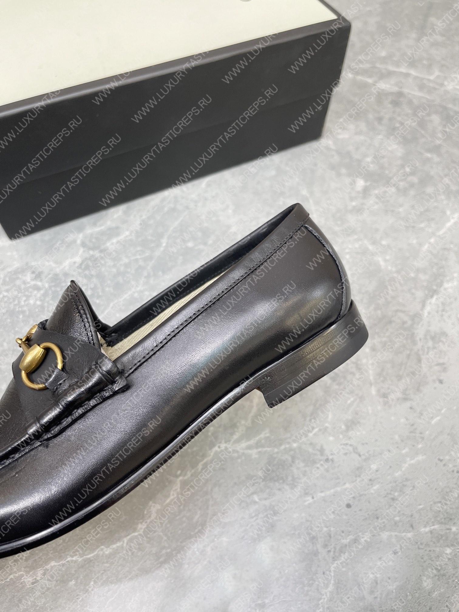 G*u*i animalier loafer black 307929