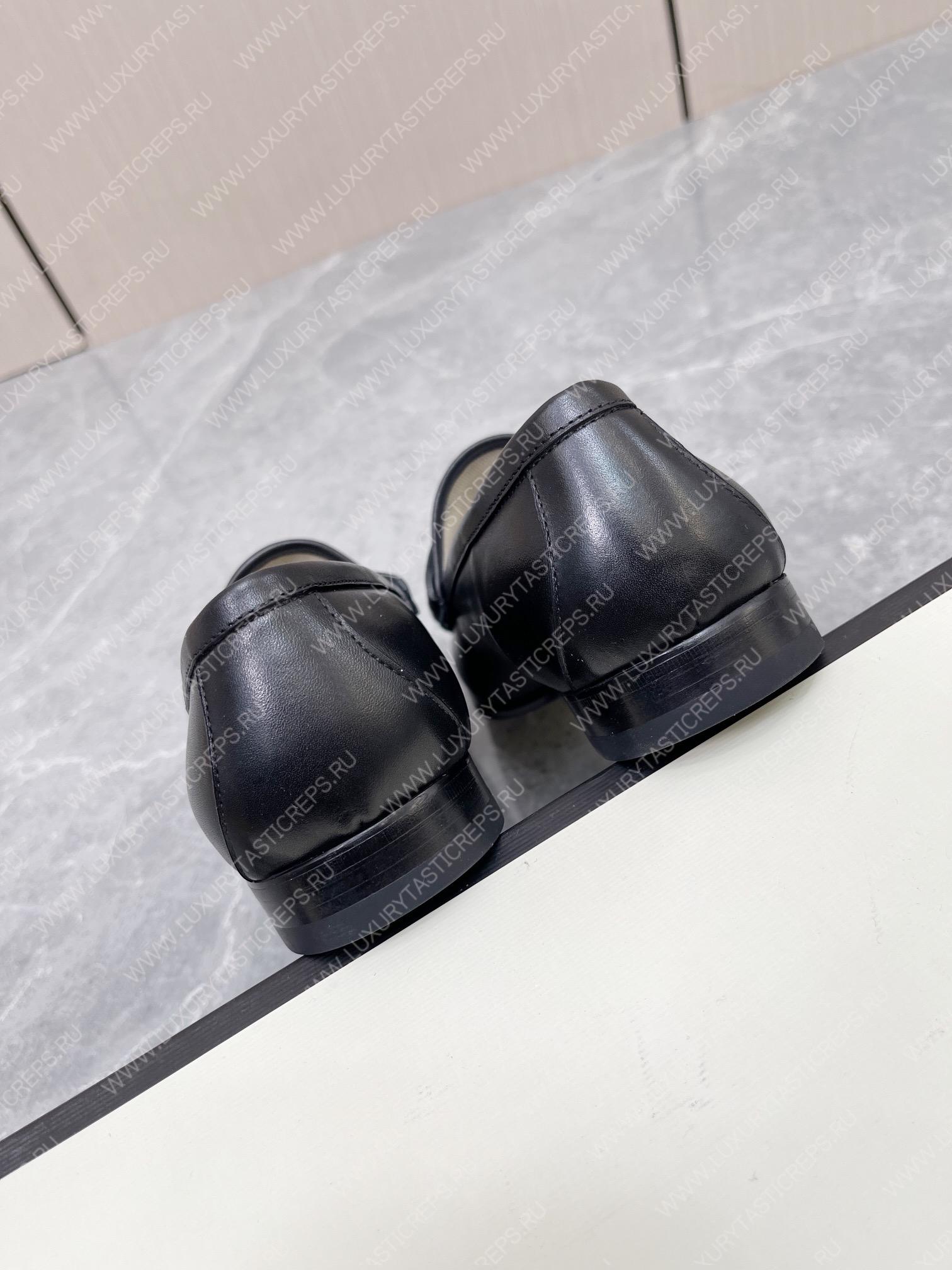 G*u*i animalier loafer black 307929