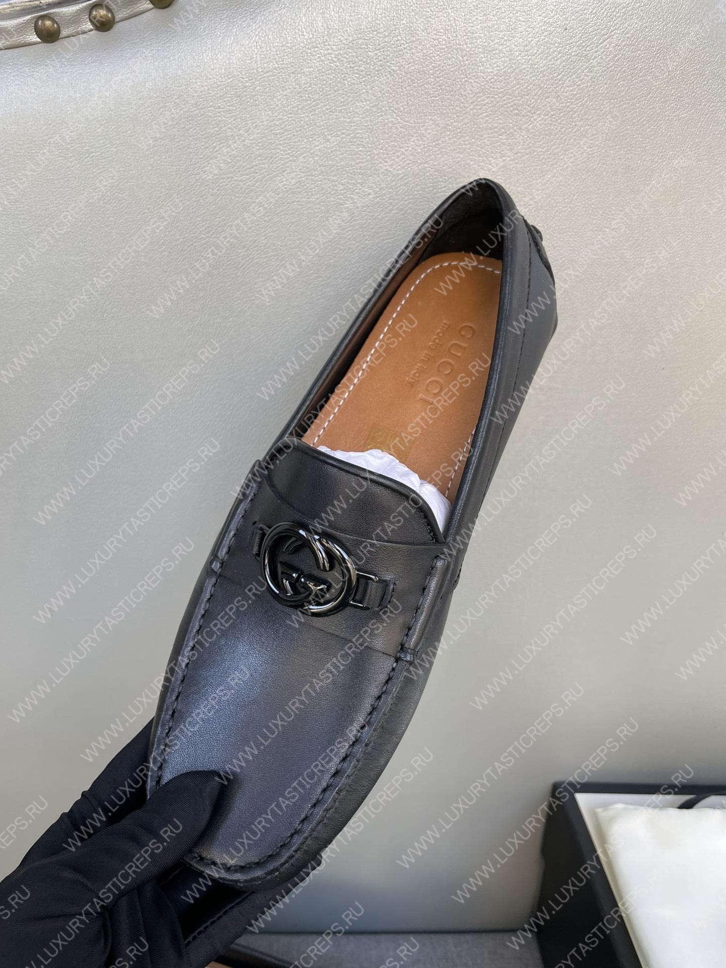 G*u*i men’s 1953 horsebit loafer black 307929