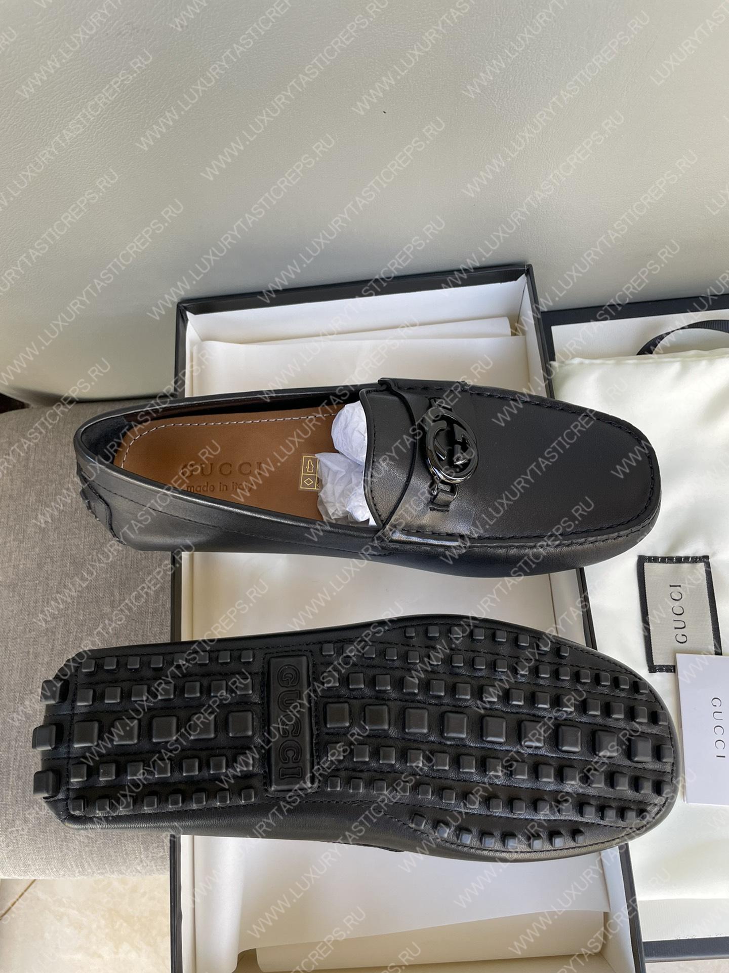 G*u*i men’s 1953 horsebit loafer black 307929