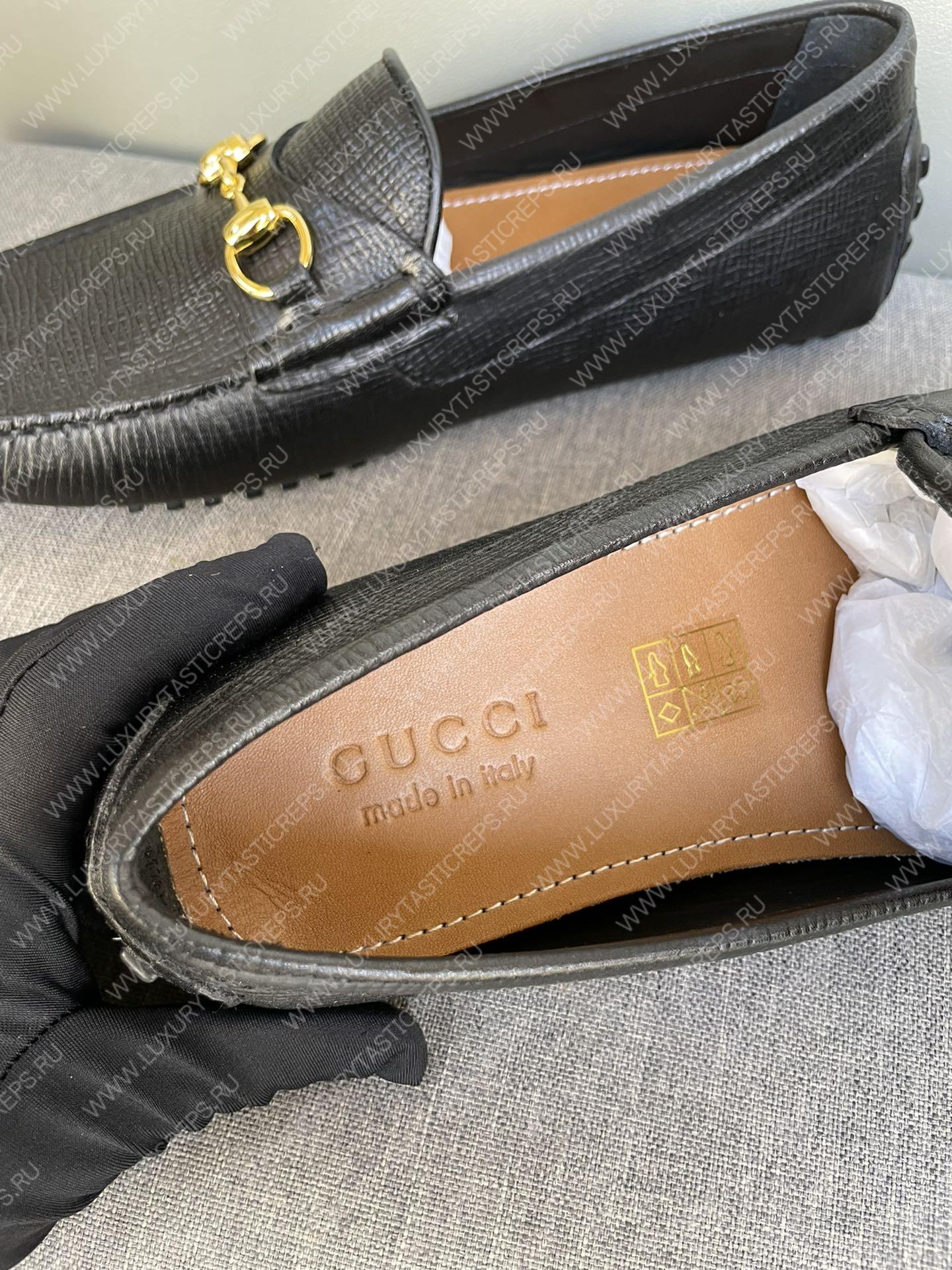 G*u*i men’s 1953 horsebit loafer black 307929