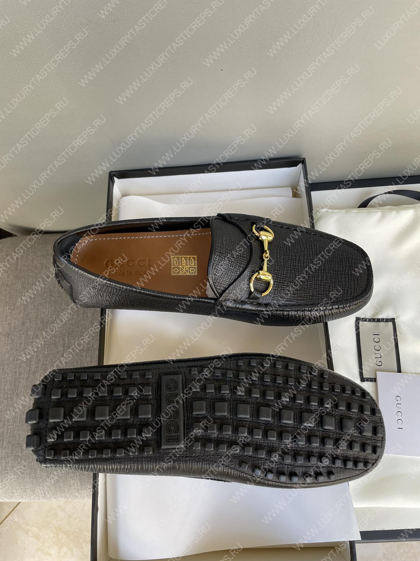 G*u*i men’s 1953 horsebit loafer black 307929