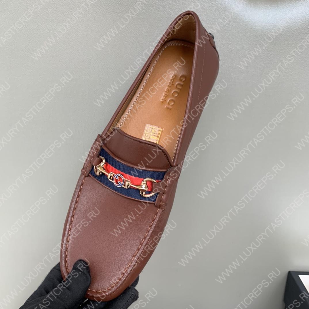 G*u*i men’s 1953 horsebit loafer brown 307929