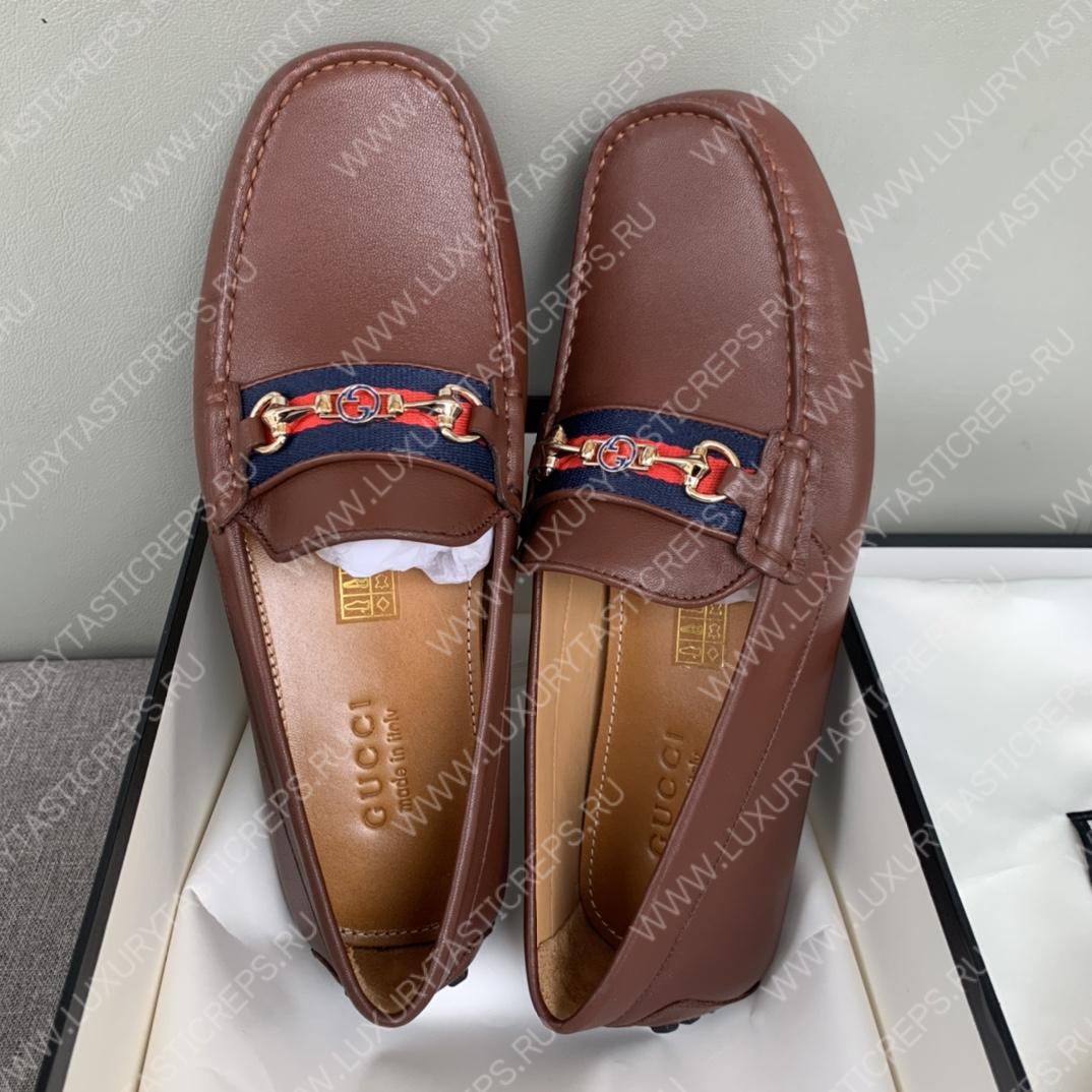 G*u*i men’s 1953 horsebit loafer brown 307929